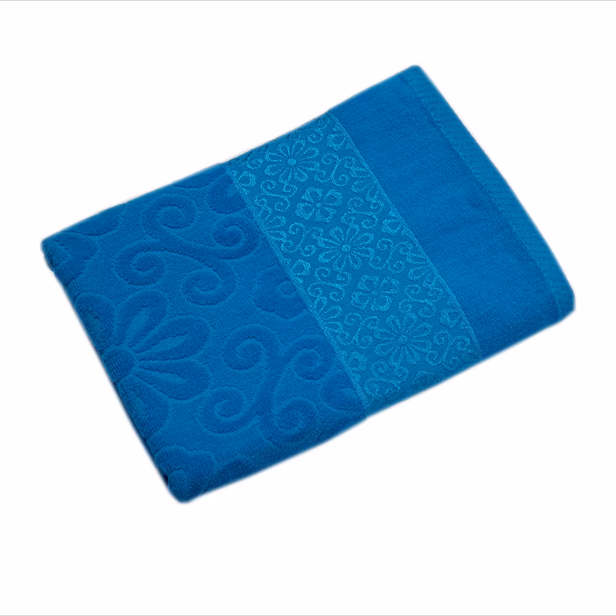 حوله استخری موردوم طرح گل ابریشم سایز 70x135 سانتی متر