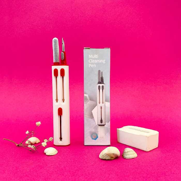 قلم تمیز کننده 3 کاره مخصوص تمیز کردن گوشی و کیس ایرپاد و صفحه کلید کامپیوتر 