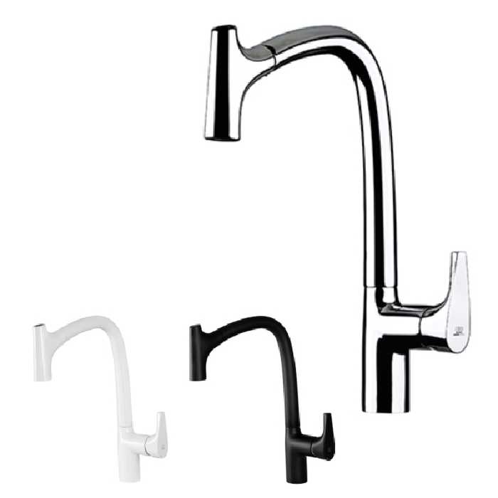 شیر ظرفشویی شلنگدار KWC مدل کرو