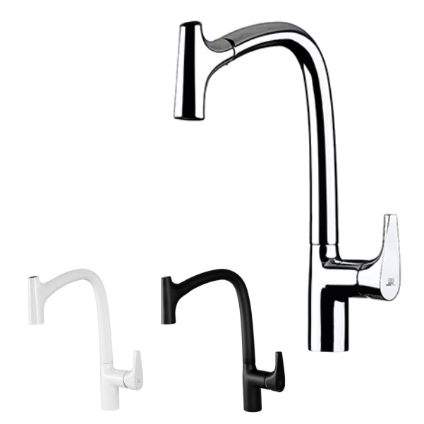 شیر ظرفشویی شلنگدار KWC مدل کرو