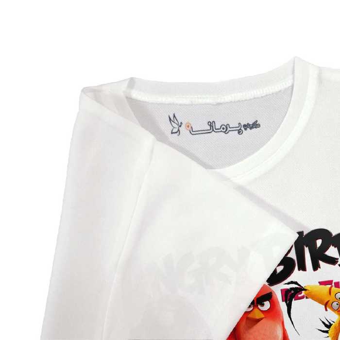 تی شرت بچگانه پرمانه طرح پرندگان خشمگین کد pmt.4443