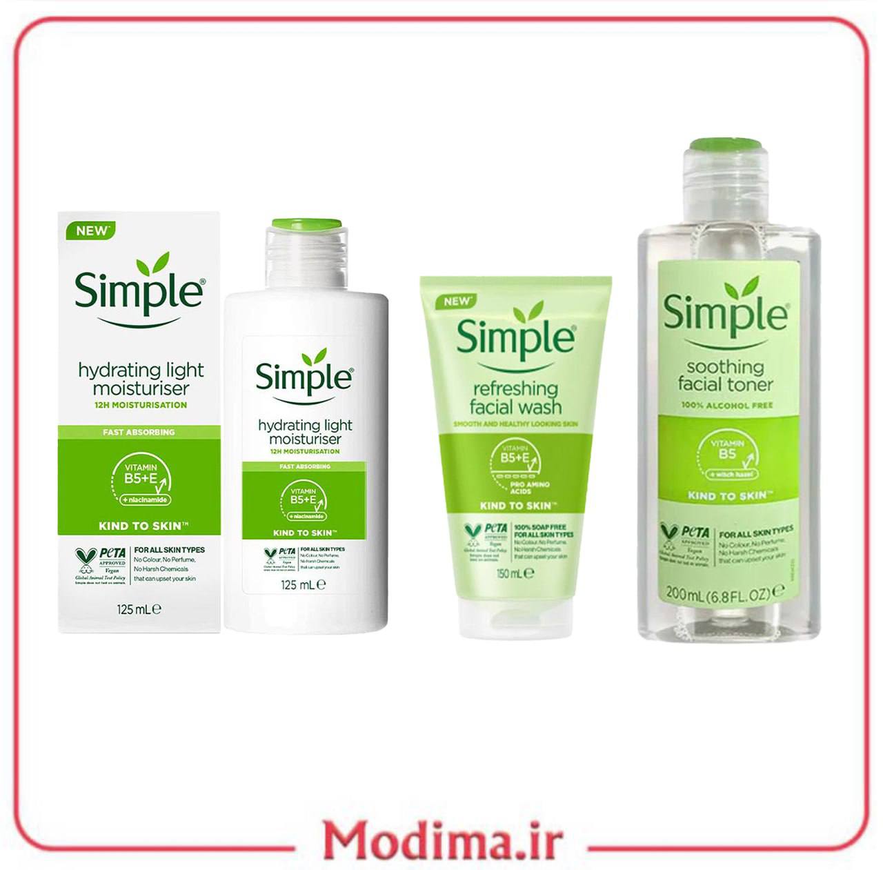 پک روتین پوستی 3 عددی سیمپل 🌱