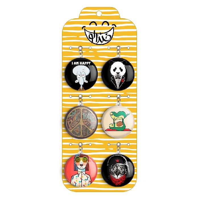 جاکلیدی خندالو طرح مفهومی کد 116B مجموعه 6 عددی