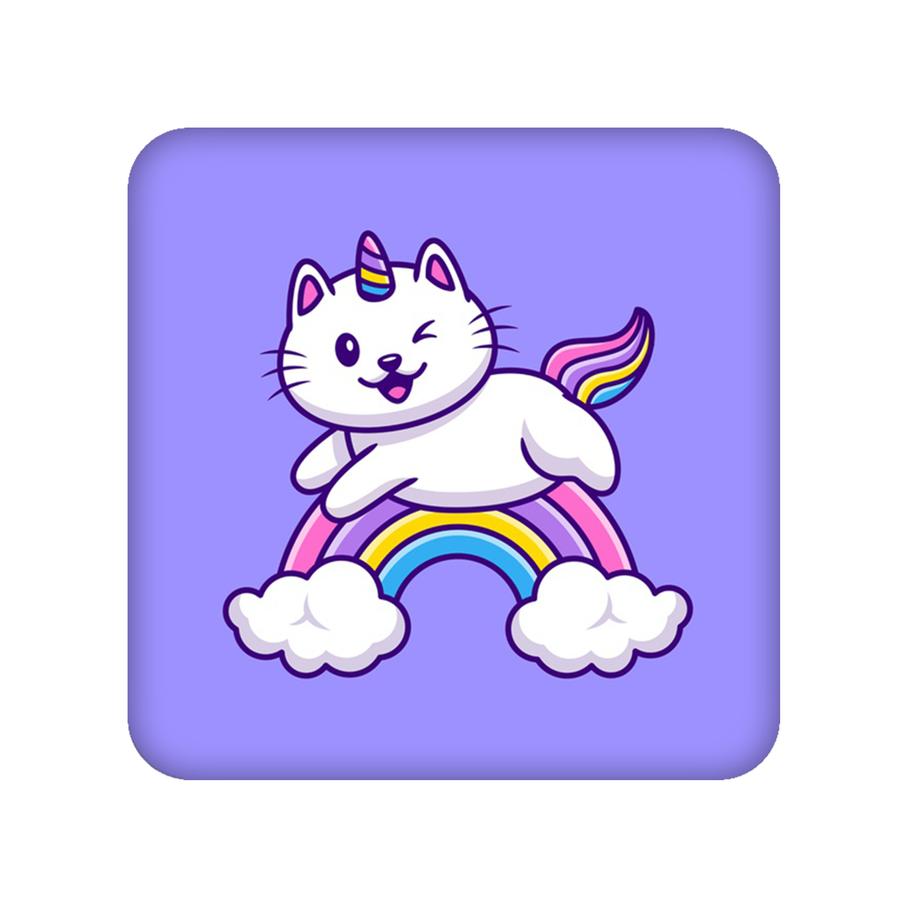 زیر لیوانی مدل یونیکورن کد 1781