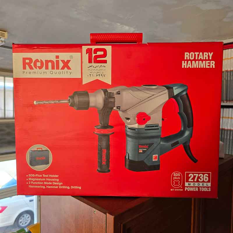 بتن کن برقی 36 میلی متری 1500 وات – 2736 رونیکس