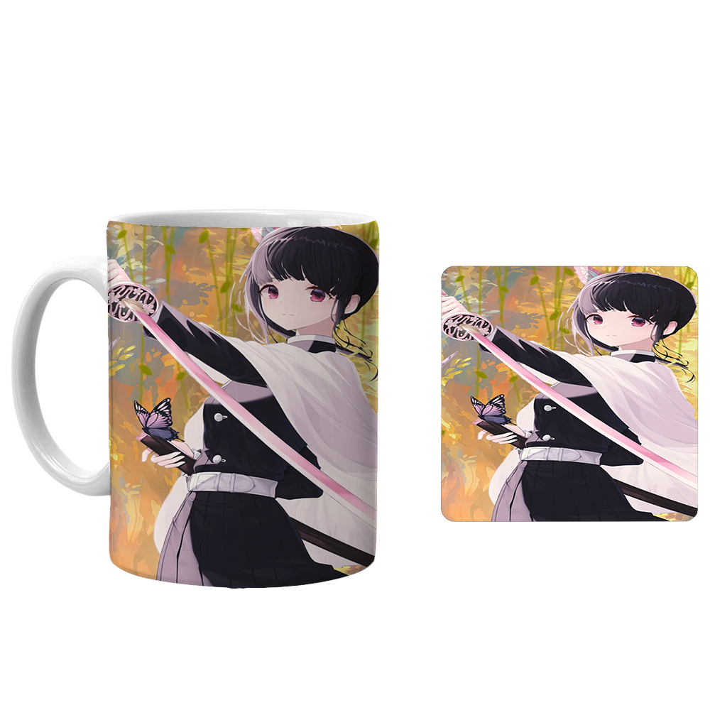 ماگ طرح انیمه شیطان کش xd2 به همراه زیرلیوانی