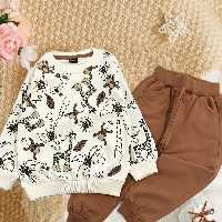 ست بلوز شلوار اسپرت دخترانه و پسرانه مناسب سایز 50فقط