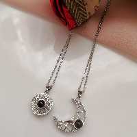 گردنبند ست مهروماه به صدزبان دوستت دارم