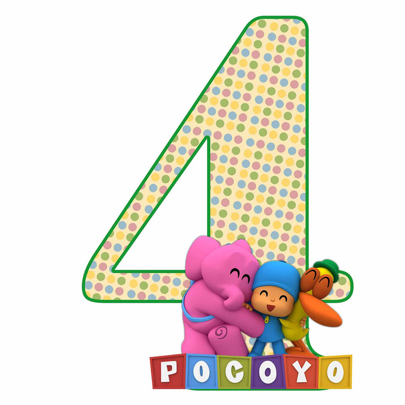 استند رومیزی مدل تولد عدد 4 طرح پوکویو کد 664