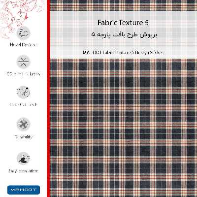 برچسب پوششی ماهوت مدل Fabric Texture 5 مناسب برای گوشی موبایل شیائومی Mi 8 Lite