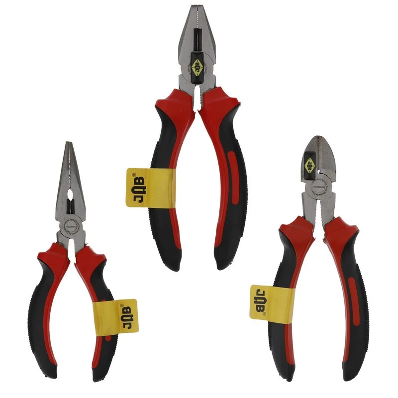 انبر دست و سیم چین و دم باریک جاب مدل JB-600 مجموعه 3 عددی