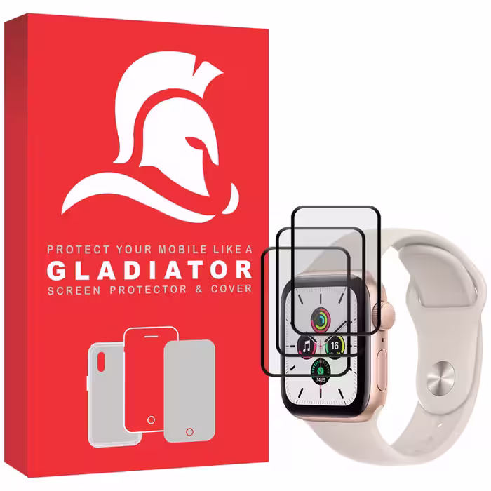 محافظ صفحه نمایش گلادیاتور مدل GWP3000 مناسب برای ساعت هوشمند اپل Iwatch 7 SE 40mm بسته سه عددی