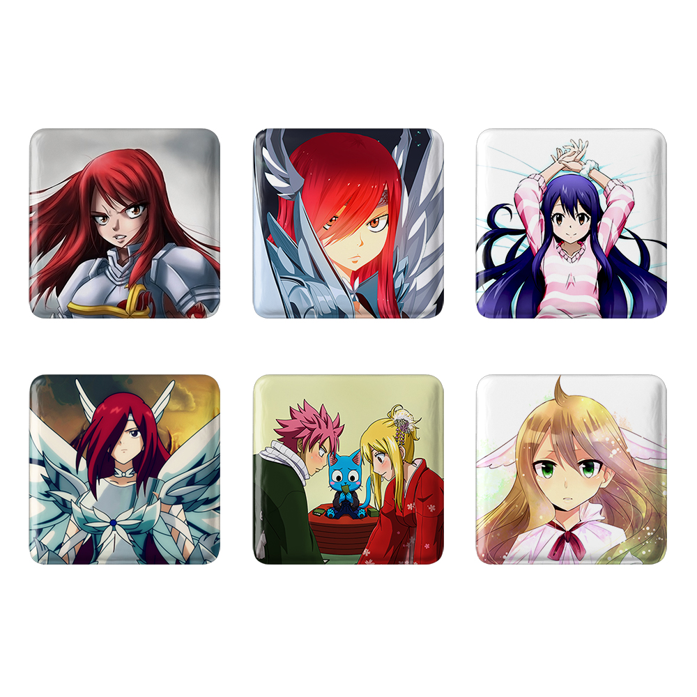 پیکسل خندالو مدل انیمه فری تیل کد 873B مجموعه 6 عددی