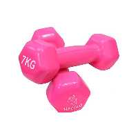 دمبل ایروبیک روکش دار 7 کیلوگرمی رکورد بسته دو عددی