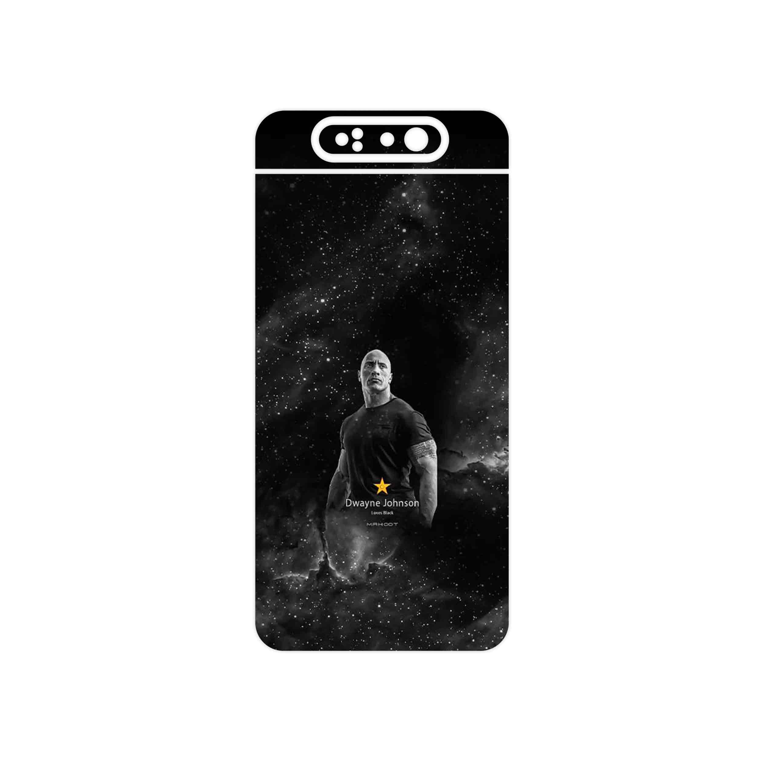 برچسب پوششی ماهوت مدل Dwayne Johnson مناسب برای گوشی موبایل سامسونگ Galaxy A80