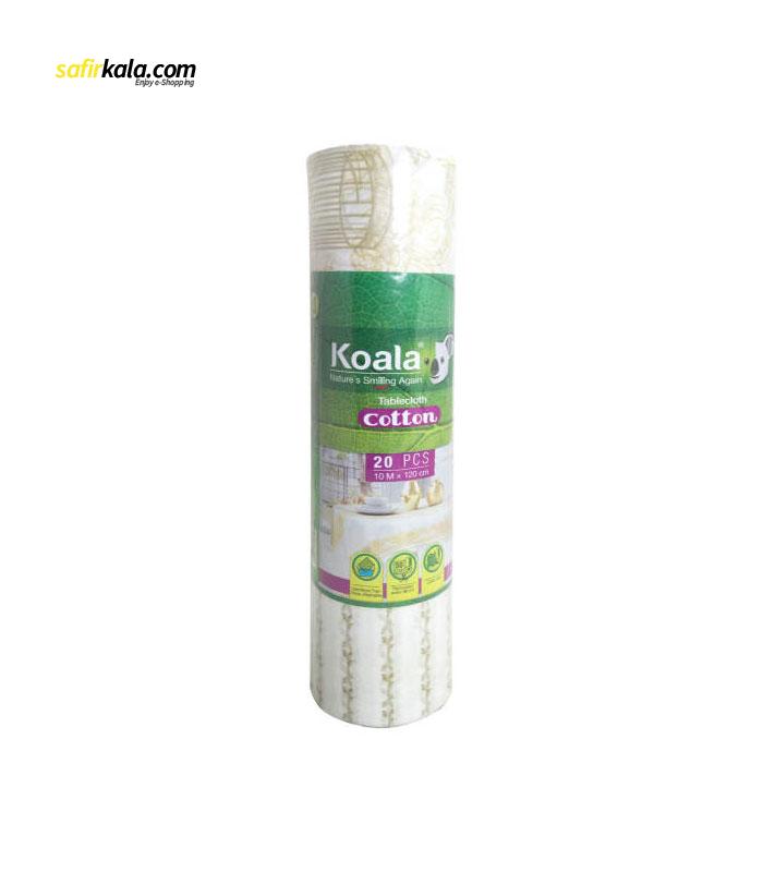 سفره یکبار مصرف کوالا مدل Cotton گل مجلسی رول 10 متری