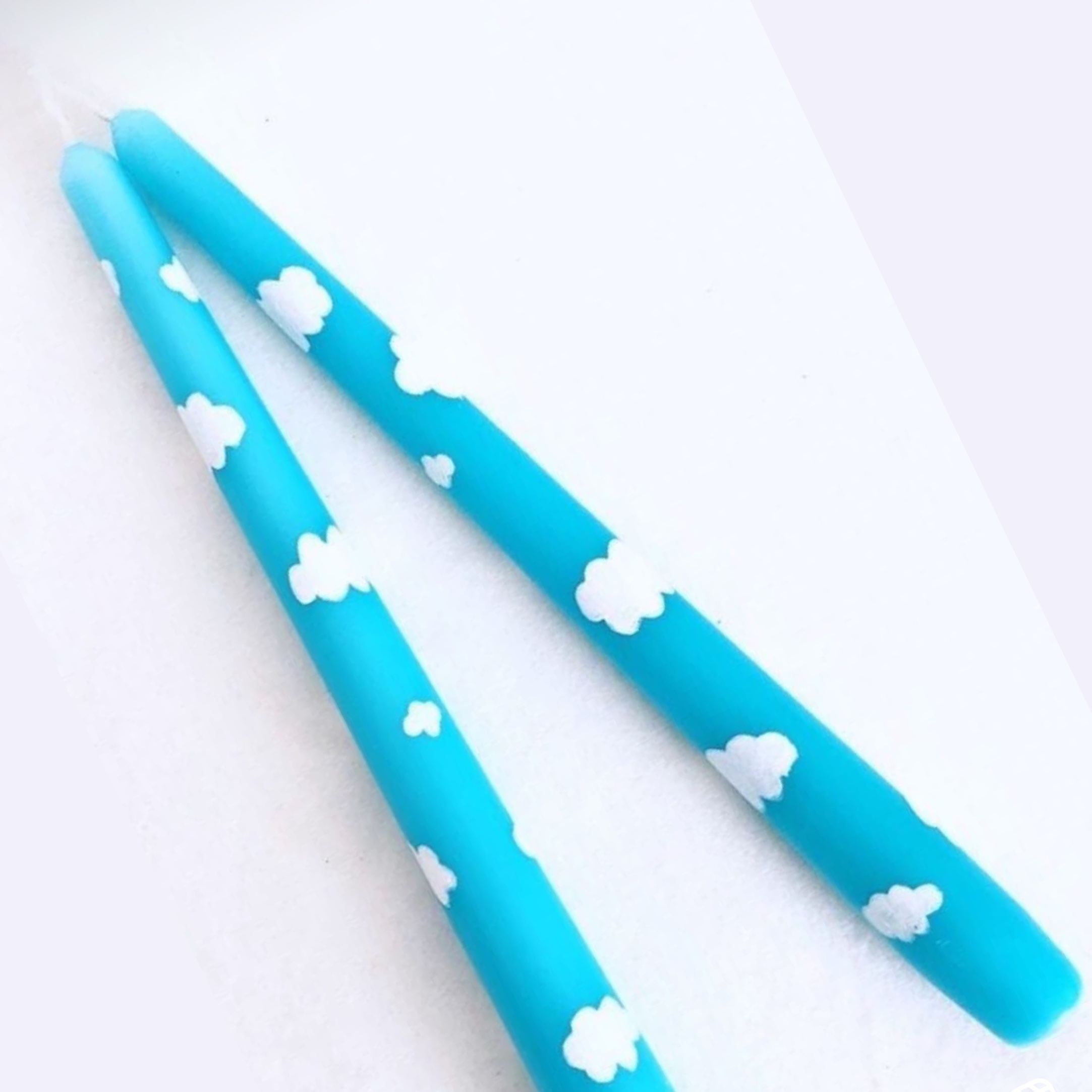 شمع لوله ای طرح اسمان و ابر 