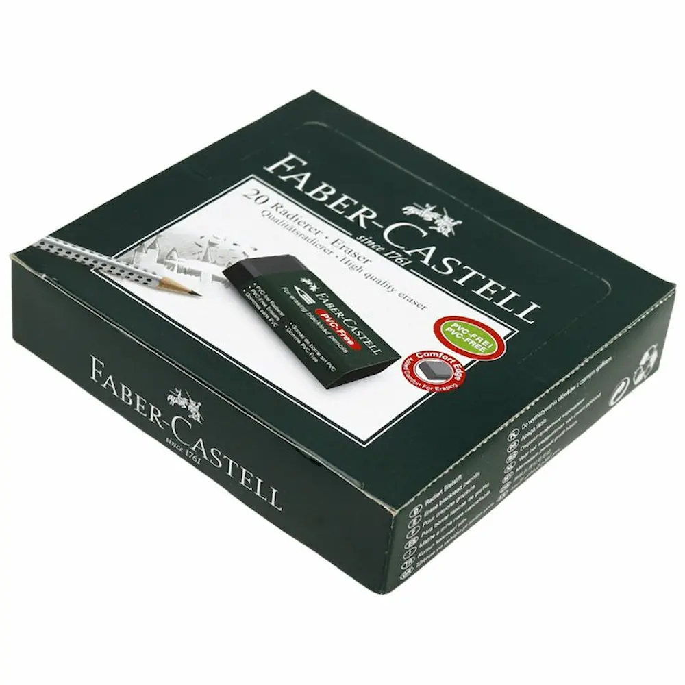 پاک کن مشکی 20 عددی سایز بزرگ اورجینال فابر کستل FABER-CASTLE