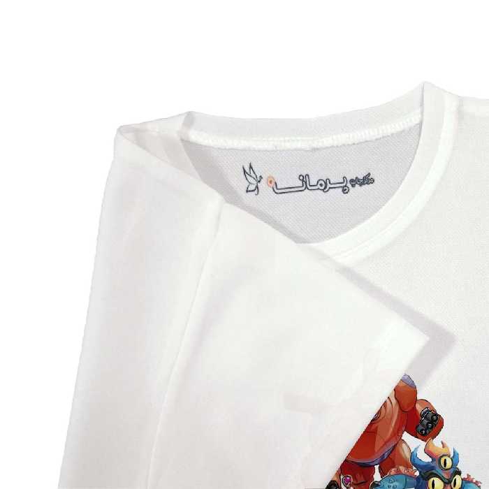 تی شرت بچگانه پرمانه طرح قهرمان بزرگ کد pmt.1674