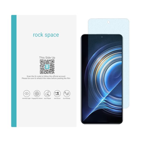 گلس شیائومی Redmi K50 مدل نانو هیدروژل آنتی بلو برند راک اسپیس کد S