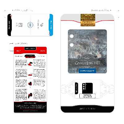 برچسب پوششی ماهوت مدل Game-of-Thrones مناسب برای گوشی موبایل سامسونگ Galaxy S22 5G