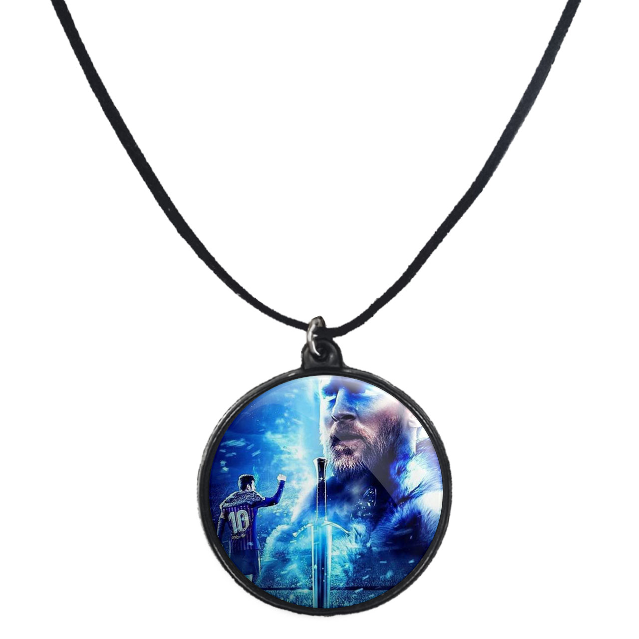 گردنبند پرمانه طرح مسی کد pmb.8636 مدل دو طرفه