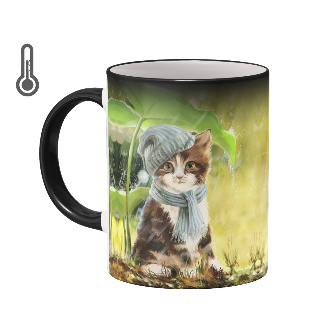 ماگ حرارتی بیگ ماگ مدل گربه کد 5384