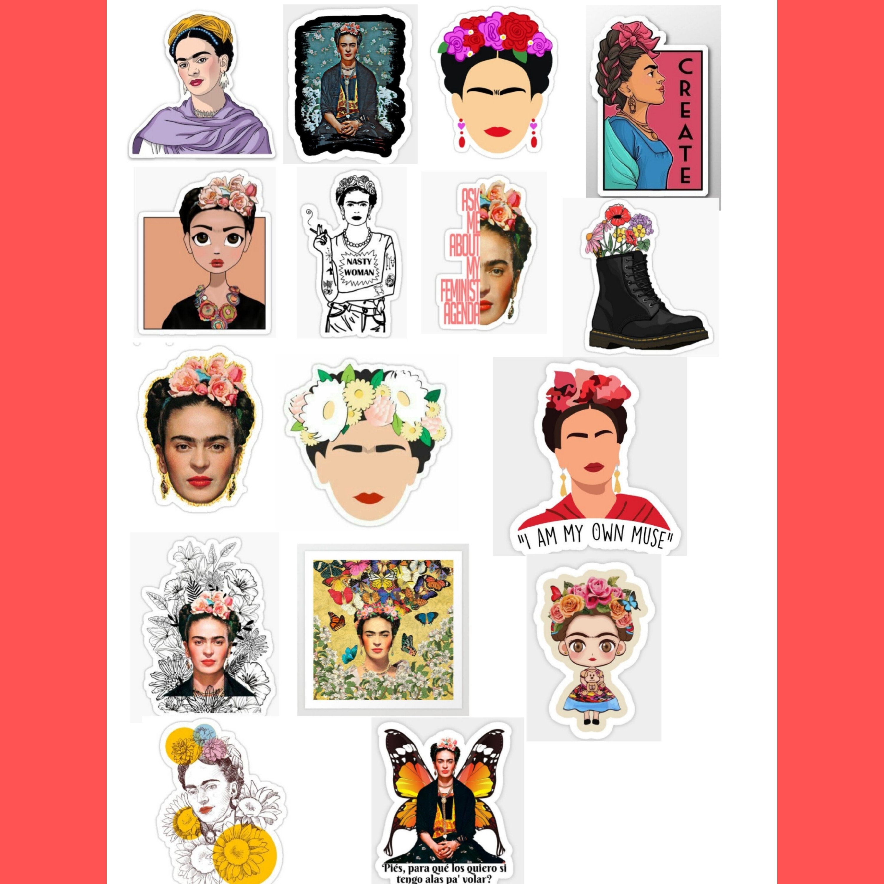 استیکر فریدا کالو