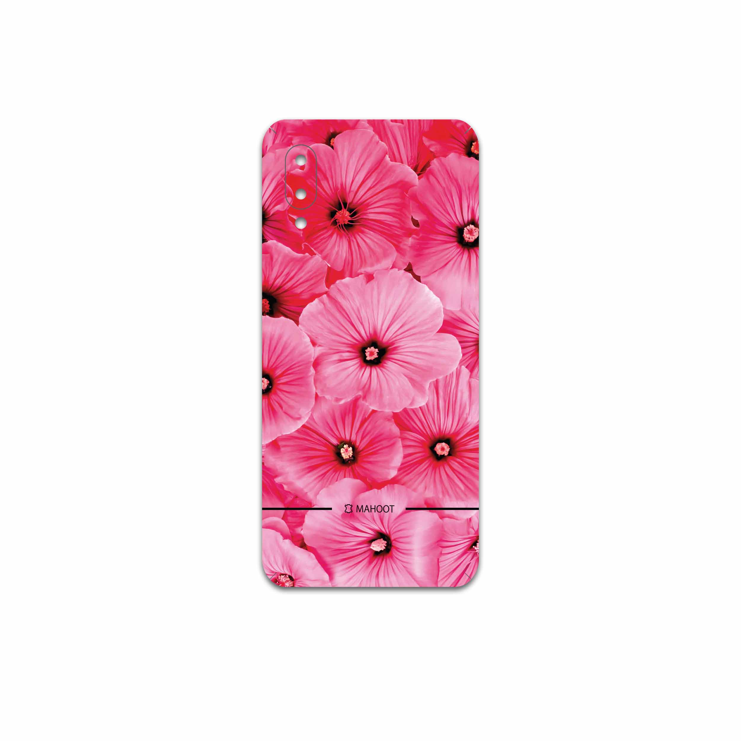 برچسب پوششی ماهوت مدل Pink-Flower مناسب برای گوشی موبایل سامسونگ Galaxy M02