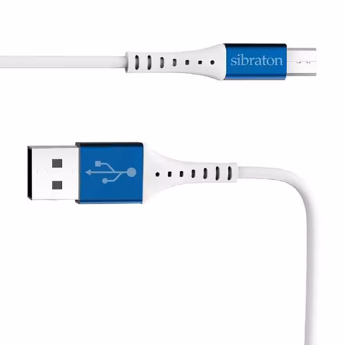 کابل تبدیل USB به microUSB سیبراتون مدل S225A  طول 1.1 متر