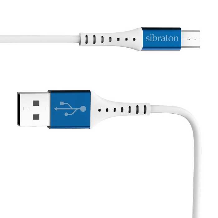کابل تبدیل USB به microUSB سیبراتون مدل S225A  طول 1.1 متر