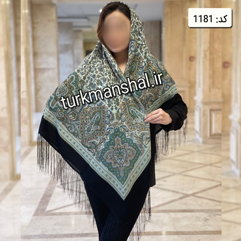 روسری ترکمن ابریشمی (ایتالیایی) کد 1181