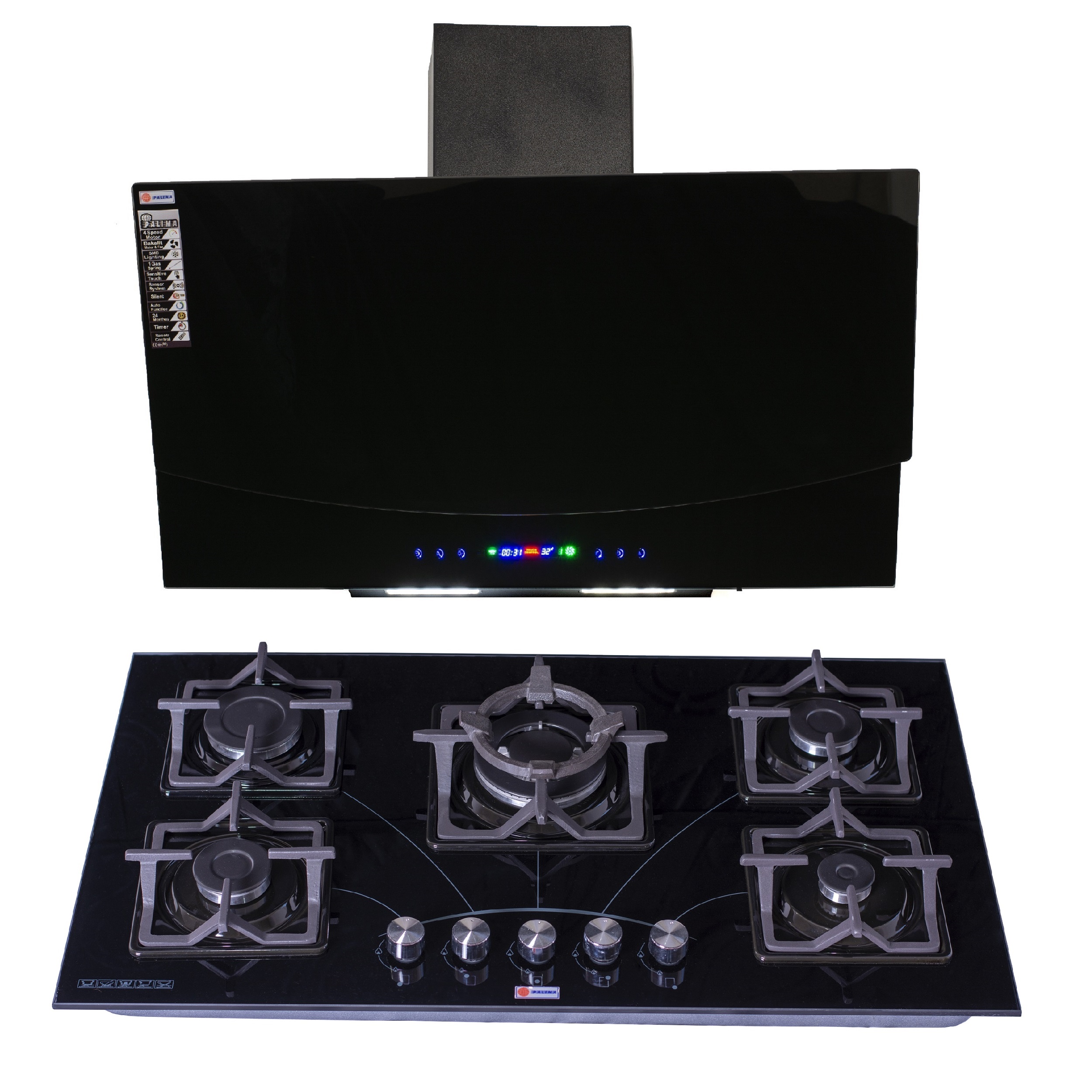 ست هود و اجاق گاز صفحهای پالیما مدل OGSW