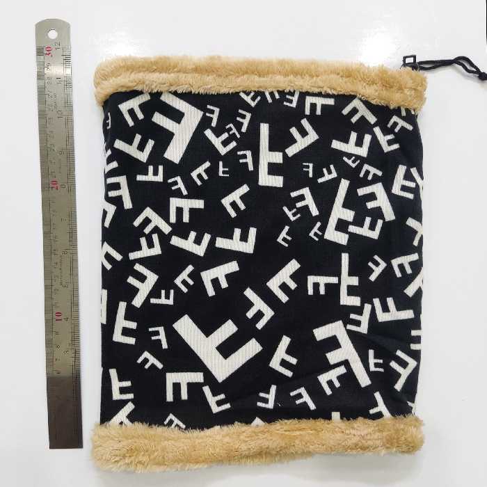 دستمال سر و گردن مدل اسکارف تو خز بافت