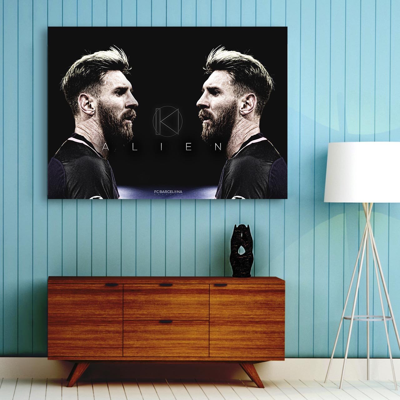 تابلو شاسی طرح مسی Football 0528