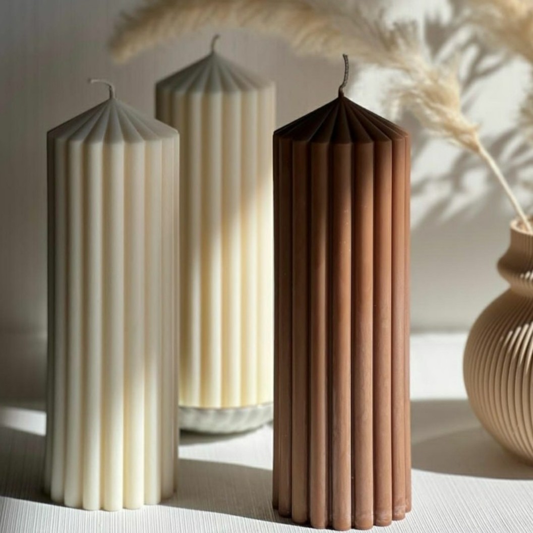 شمع مخروطی شیار دار