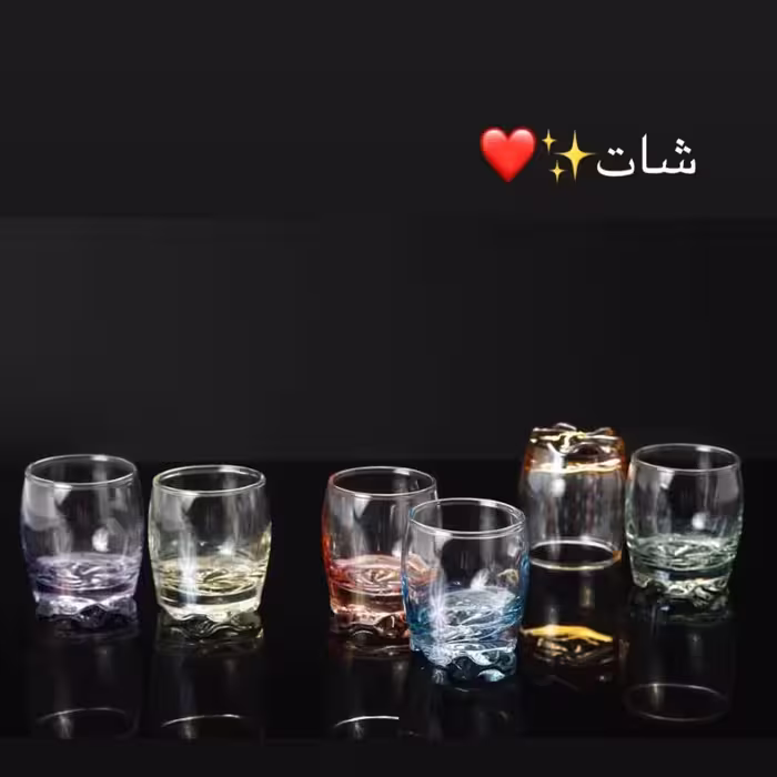 لیوان 6 تایی رنگی (هزینه ارسال به عهده مشتری عزیز)