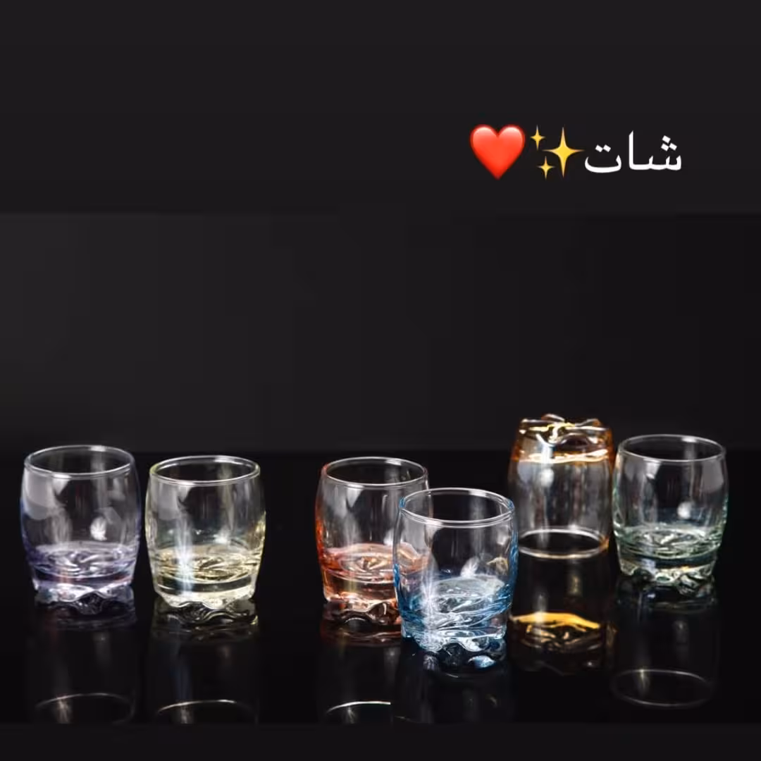 لیوان 6 تایی رنگی (هزینه ارسال به عهده مشتری عزیز)