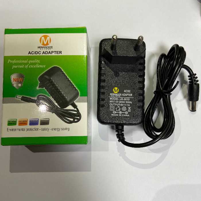 آداپتور  6 ولت 1 آمپر