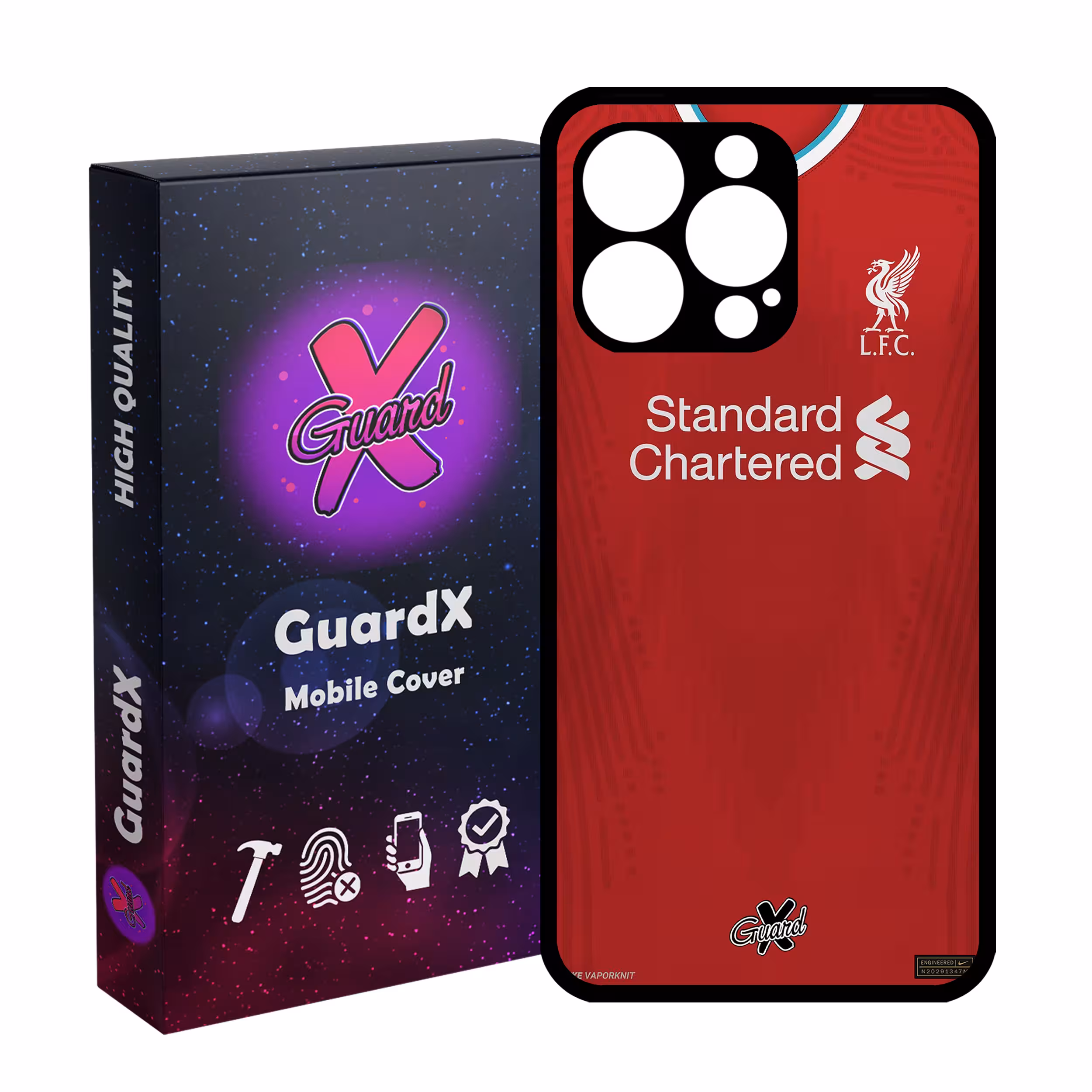 کاور گارد ایکس طرح Liverpool مدل Glass10252 مناسب برای گوشی موبایل اپل iPhone 13 Pro