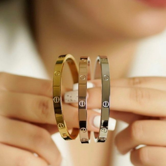 النگو کارتیر استیل رنگ ثابت