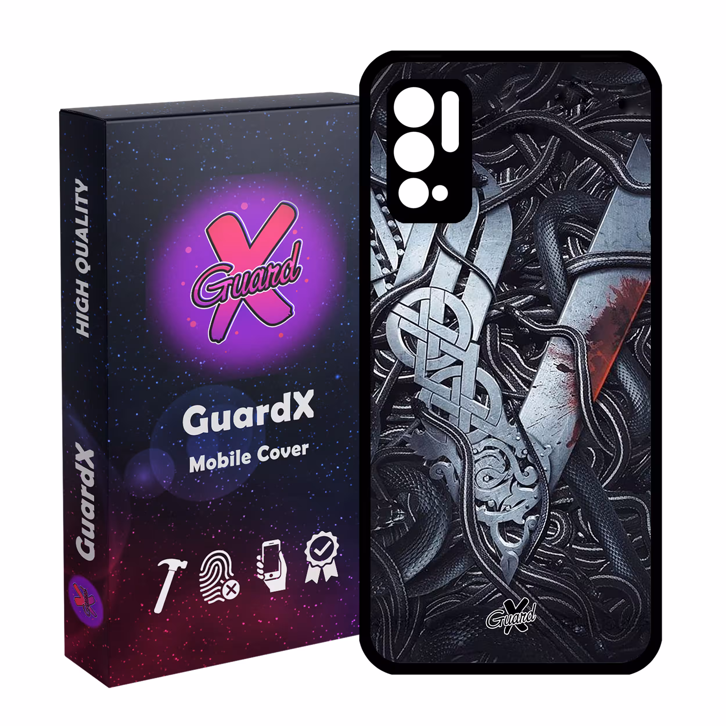 کاور گارد ایکس طرح Vikings مدل Glass10221 مناسب برای گوشی موبایل شیائومی Redmi Note 10 5G / Poco M3 Pro