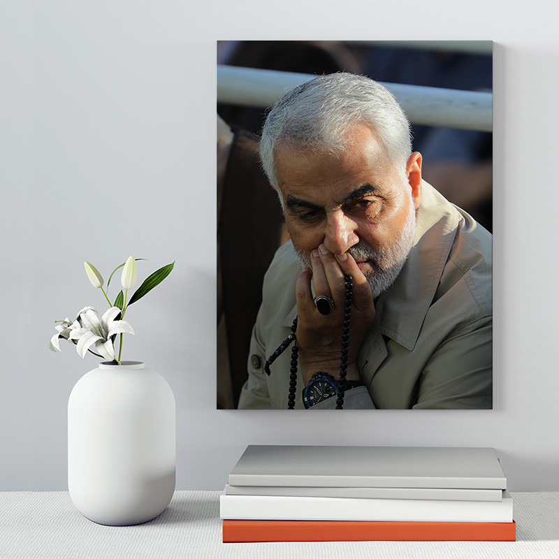 تابلو شاسی صبا طرح مدل سردار شهید سلیمانی کد 232 | دنیای قاب