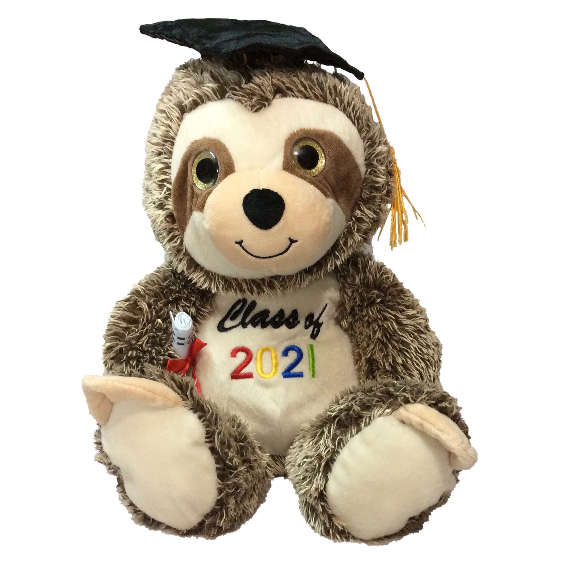 عروسک طرح تنبل مدل Graduation Sloth کد SZ7/545 ارتفاع 50 سانتی‌متر