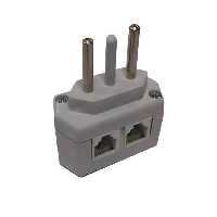 دوشاخه تلفن دو سوکت