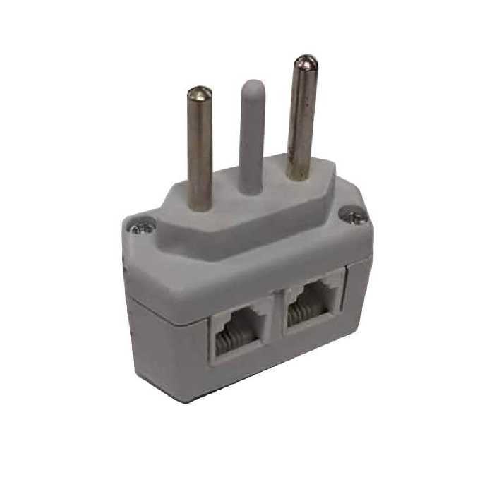 دوشاخه تلفن دو سوکت