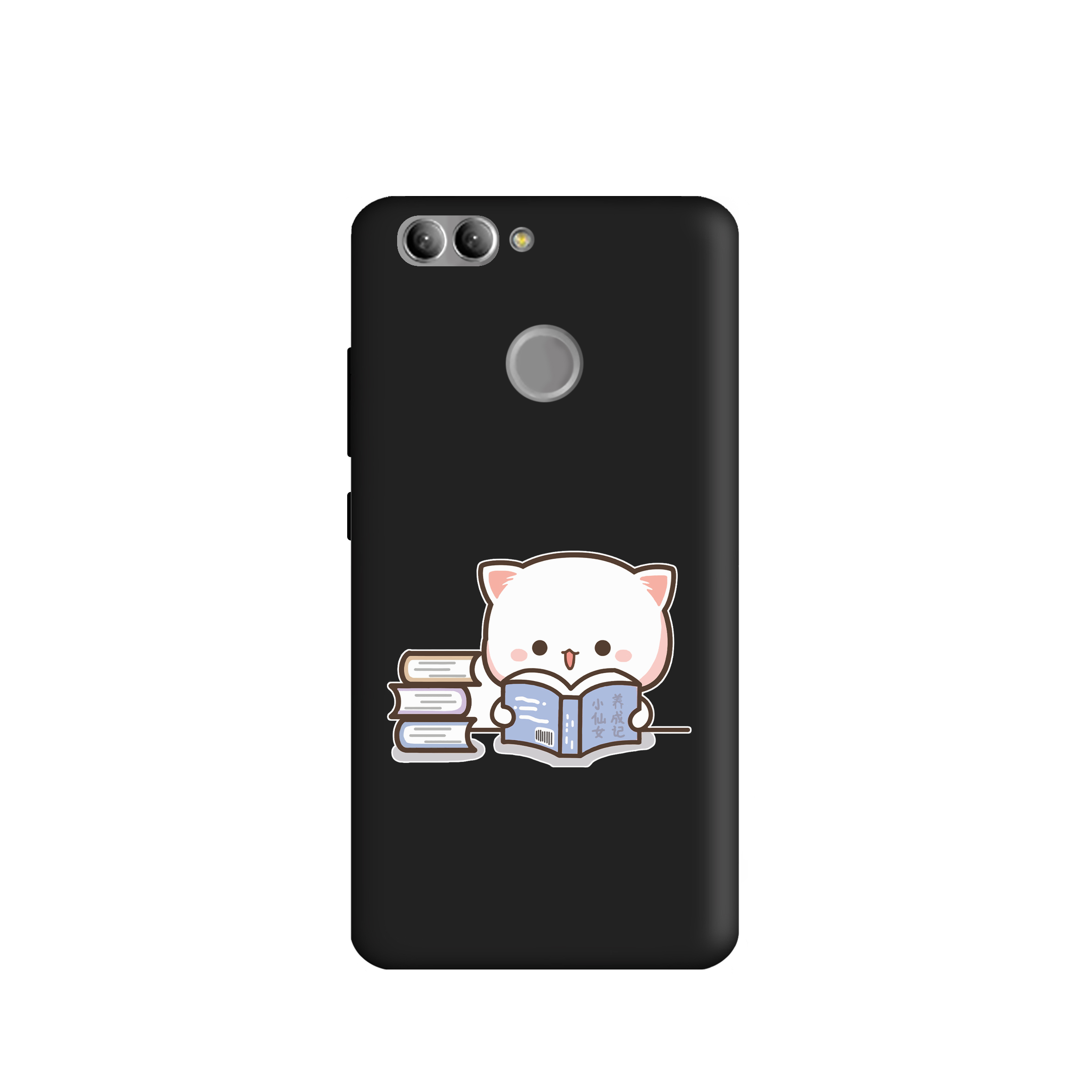کاور طرح گربه و کتاب کد u1291 مناسب برای گوشی موبایل هوآوی Nova 2