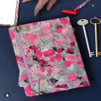 دفتر پارچه ای طرح فلورال دایان کد 01