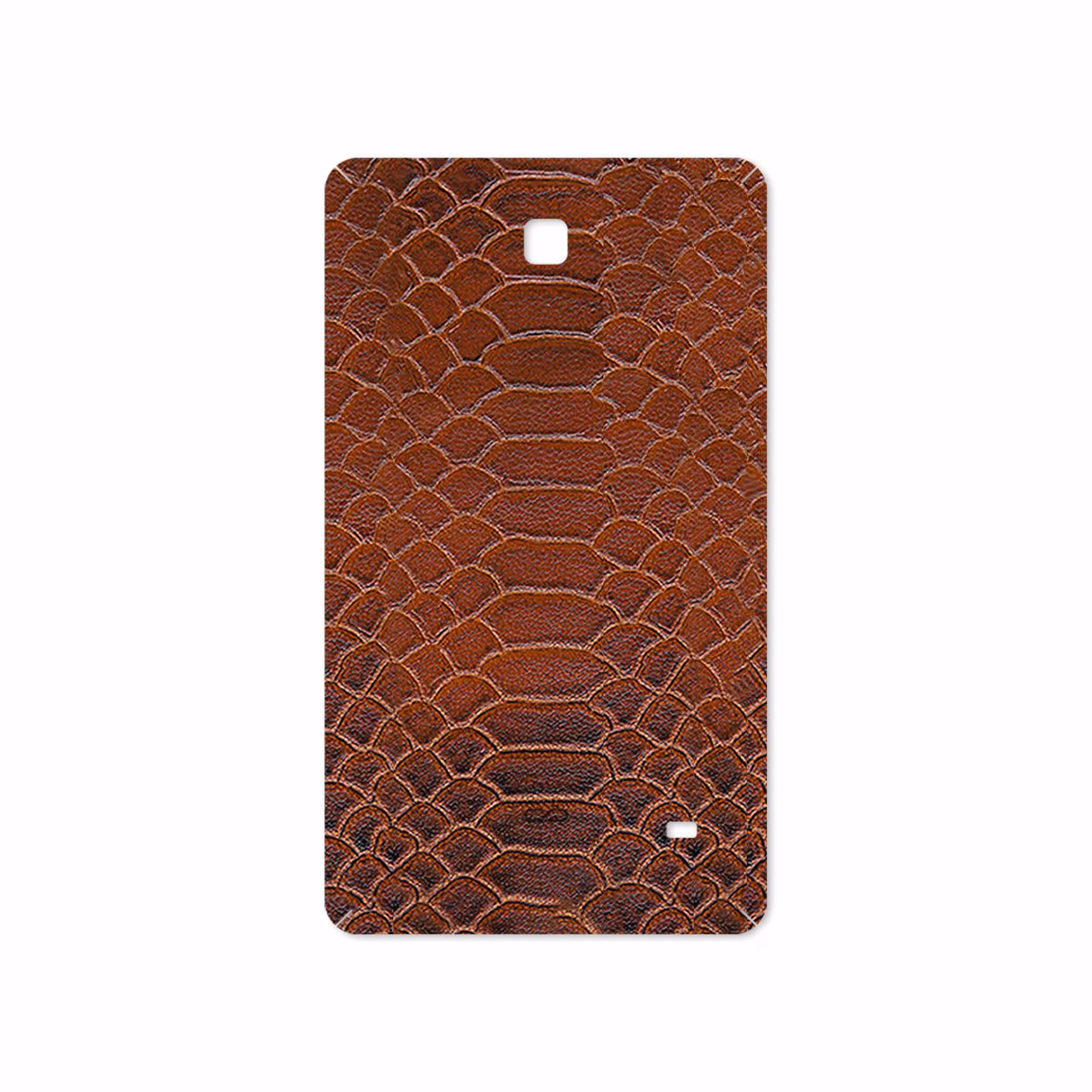 برچسب پوششی ماهوت مدل Brown-Snake-Leather مناسب برای تبلت سامسونگ Galaxy Tab 4 7.0 2014 T231