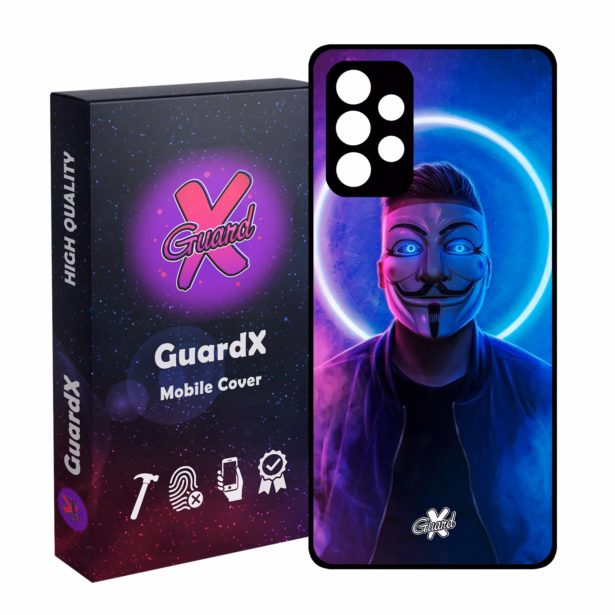 کاور گارد ایکس طرح Anonymous مدل Glass10043 مناسب برای گوشی موبایل سامسونگ Galaxy A32 4G